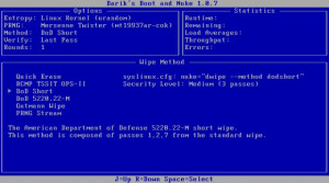 Darik's Boot and Nuke - náhled