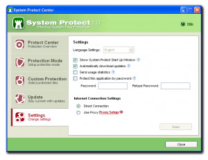System Protect - náhled
