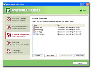 System Protect - náhled