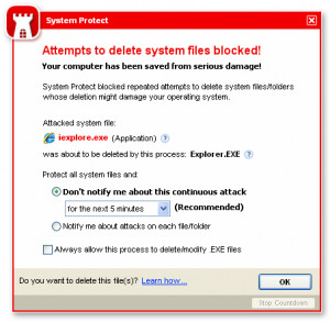 System Protect - náhled