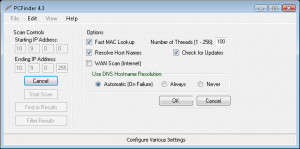 PCFinder - náhled