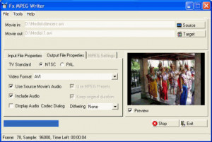 Fx MPEG Writer - náhled