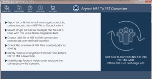 Aryson NSF to PST Converter - náhled