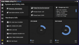 ToX Free Utility - náhled