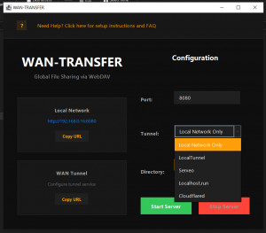 WAN-Transfer - náhled