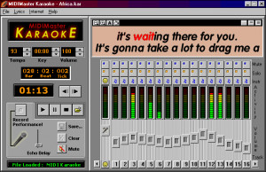 MIDIMaster Karaoke - náhled