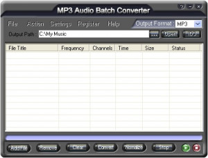 MP3 Audio Batch Converter - náhled