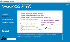 WinPCGuard - náhled