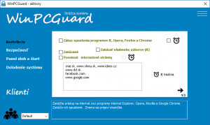 WinPCGuard - náhled