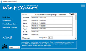 WinPCGuard - náhled
