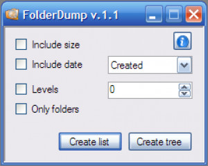 FolderDump - náhled
