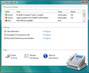 Vista Caller-ID - náhled