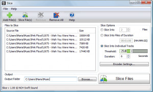 Slice Audio File Splitter - náhled