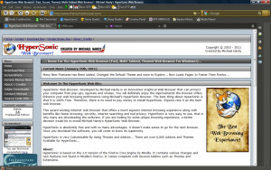 HyperSonic Web Browser - náhled