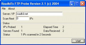 Roadkil's FTP Probe - náhled