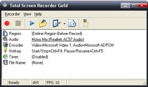 Total Screen Recorder - náhled
