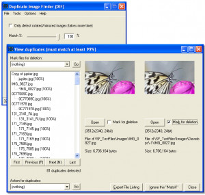 Duplicate Image Finder - náhled