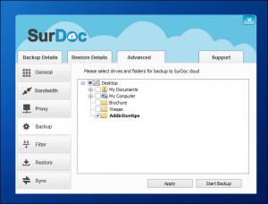 SurDoc Auto-Backup - náhled