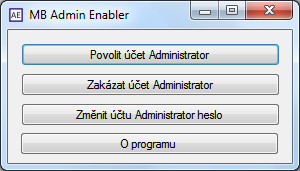 MB Admin Enabler - náhled