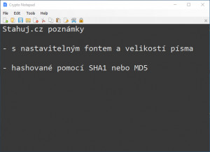 Crypto Notepad - náhled