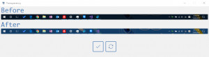 Windows 10 Taskbar Transparency - náhled
