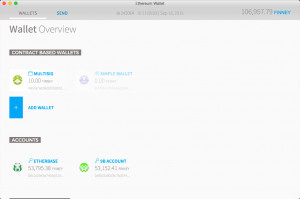 Ethereum Wallet - náhled