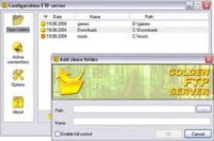Golden FTP Server - náhled