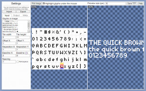Pixel Font Converter - náhled