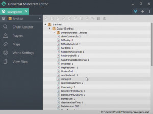 Universal Minecraft Editor - náhled