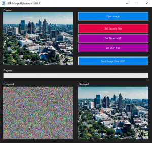 UDP Image Uploader - náhled