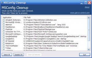 MSConfig Cleanup - náhled