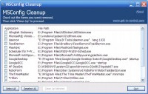 MSConfig Cleanup - náhled