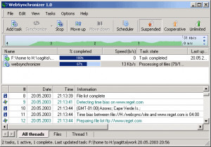 WebSynchronizer - náhled