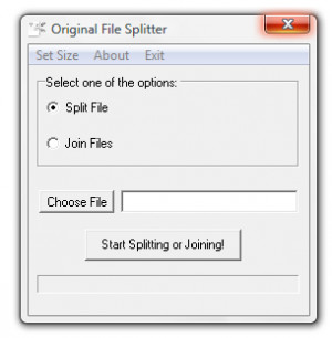 Original File Splitter - náhled
