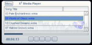 X2 Media Player - náhled