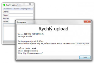 Rychlý upload - náhled