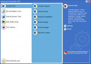 Advanced Uninstaller Pro - náhled