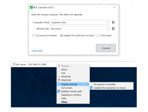 Remote Desktop Client Launcher - náhled