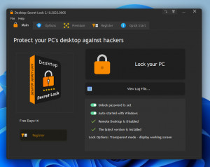 Desktop Secret Lock - náhled