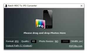 Batch HEIC to JPG Converter - náhled