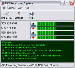 VRS Recording System - náhled