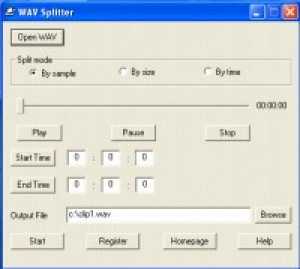WAV Splitter - náhled