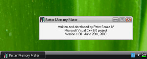 Better Memory Meter - náhled