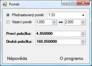Poměr - náhled