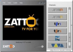 Zattoo - náhled