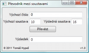 Převodník mezi soustavami - náhled