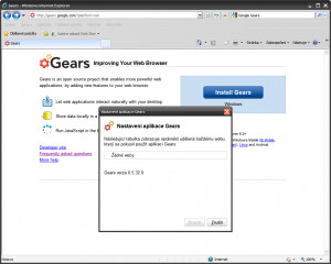Google Gears - náhled