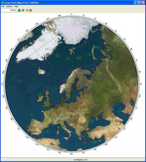 Great Circle Maps - náhled