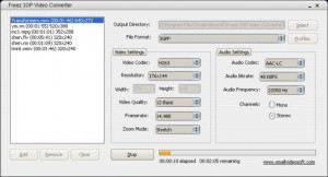 Freez 3GP Video Converter - náhled