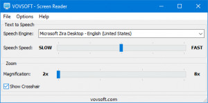 Vovsoft Screen Reader - náhled